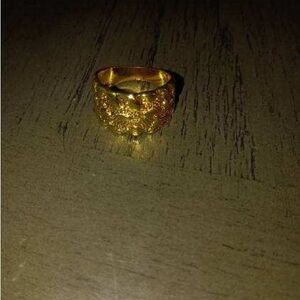 Goldsign Gold nugget Ring for Men